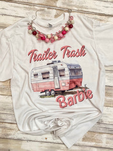 Trailer Trash Barbie tshirt Trailer trash barb shirt, 90s bachelorette shirt, pop culture parody shirt, Womens retro graphic tee, 90s style girl shirt
