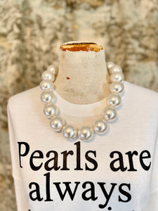 Giant Off-White Pearls