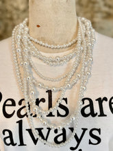 Load image into Gallery viewer, 8 Strand White Pearl Necklace
